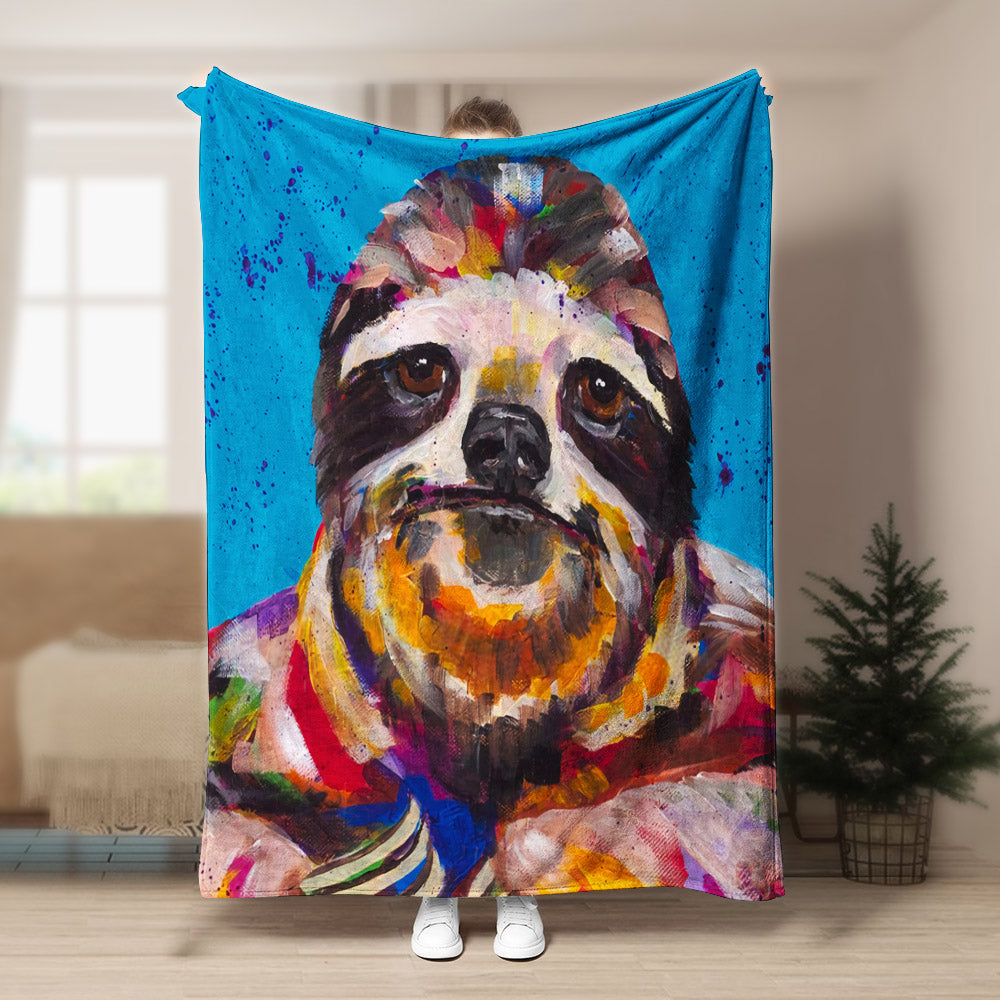 Sloth BL171064F Sherpa Fleece Blanket