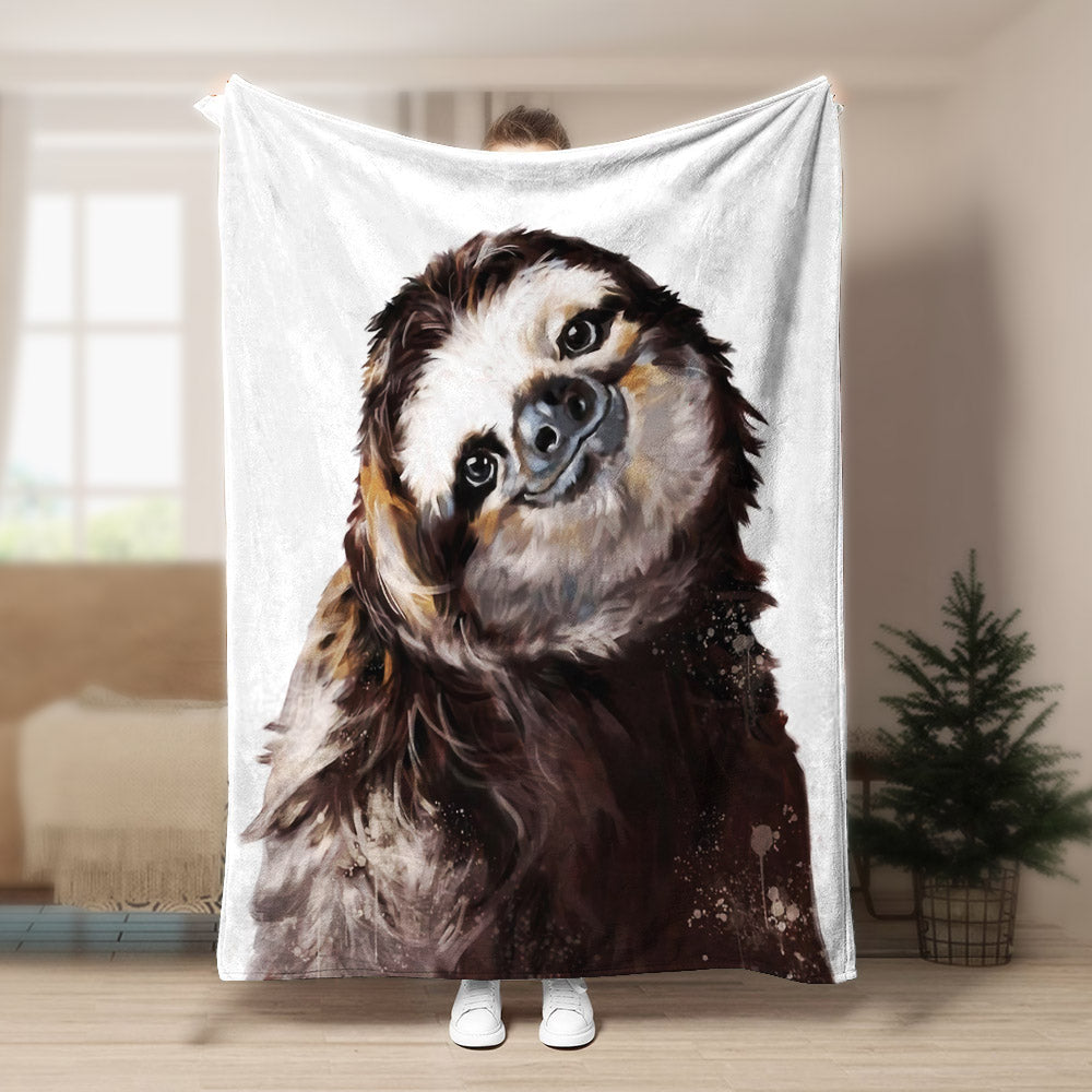Sloth BL171065F Sherpa Fleece Blanket