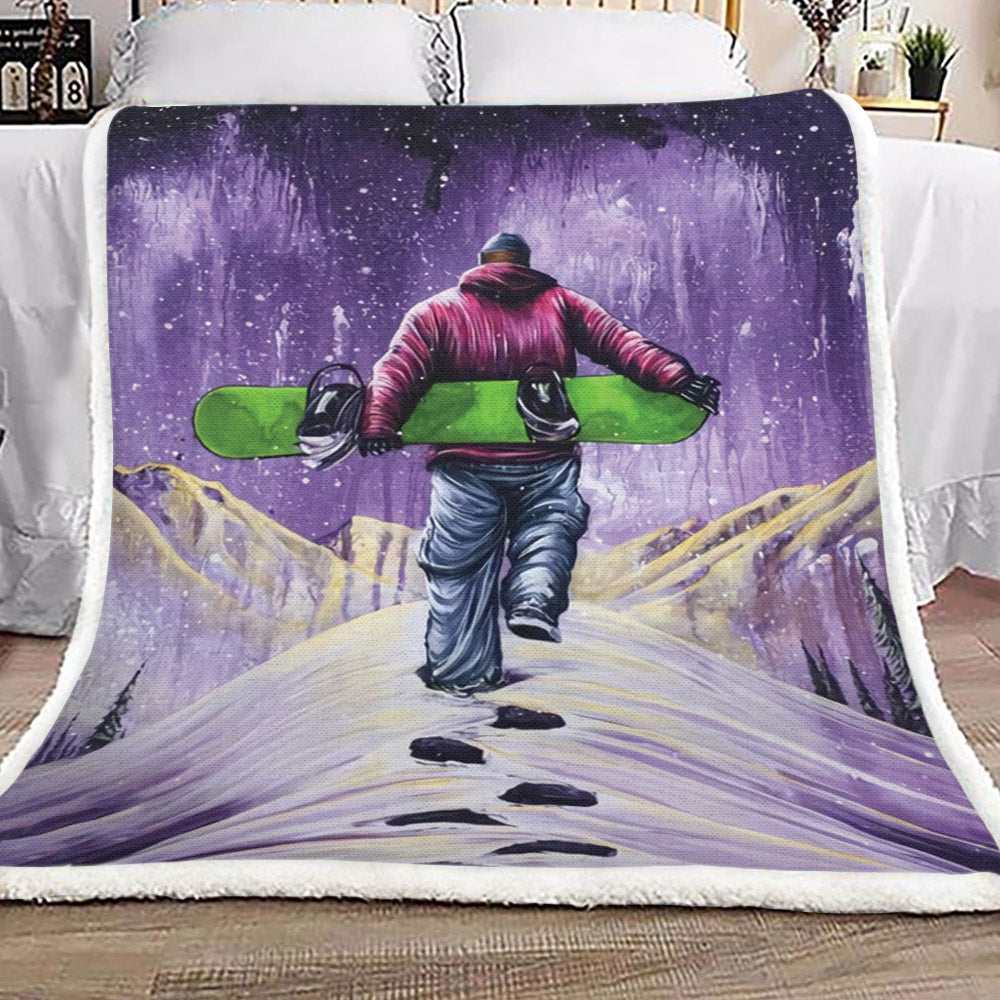Snowboarding CG0410146TT Sherpa Fleece Blanket