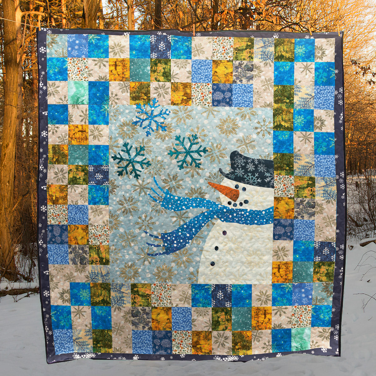 Snowman CLM2011860 Quilt Blanket