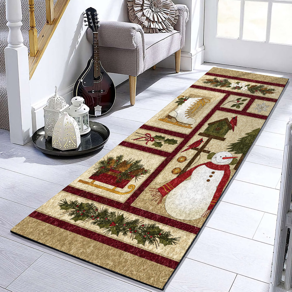Snowman Christmas DV2210015RU Runner Rug