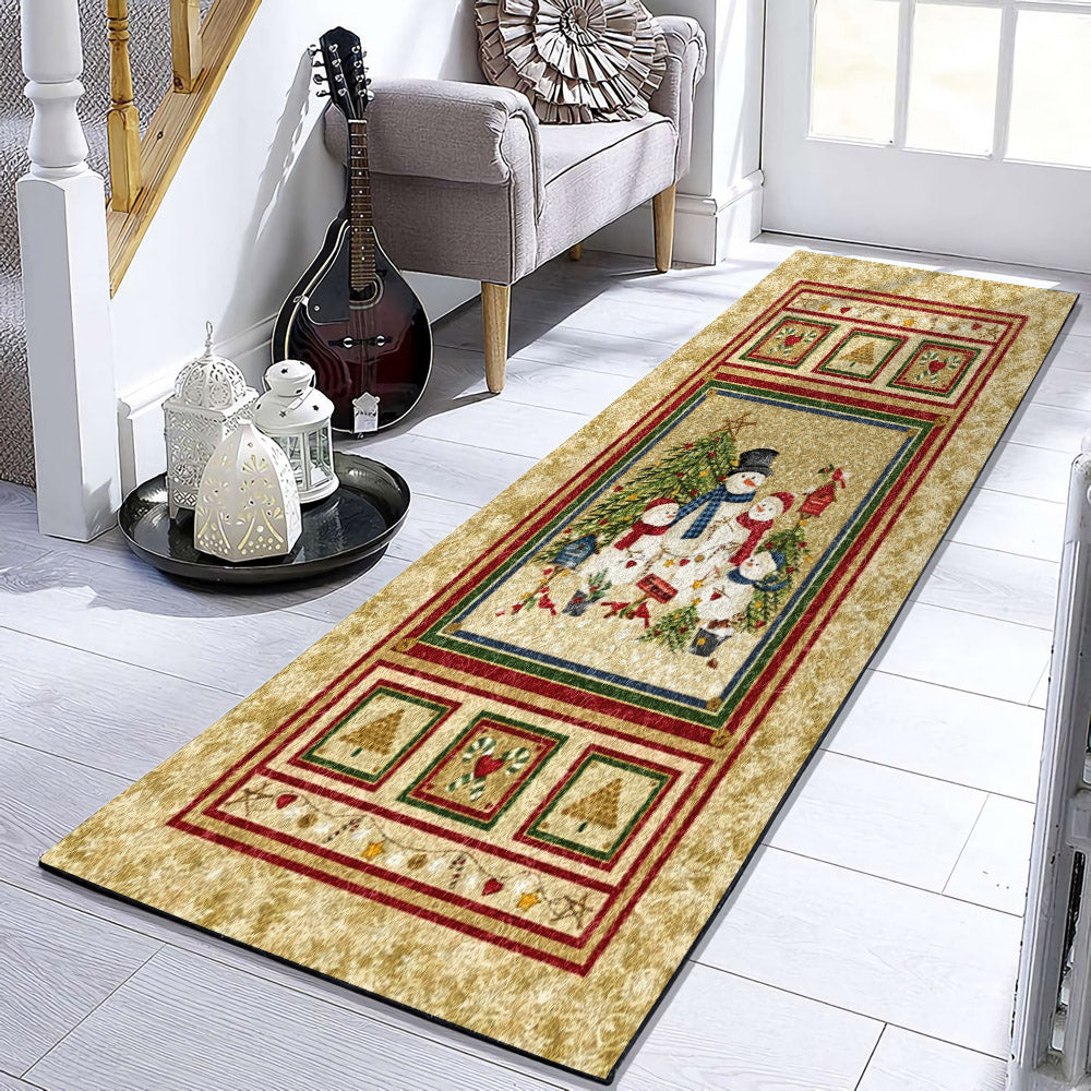 Snowman Christmas HN1610157RU Runner Rug