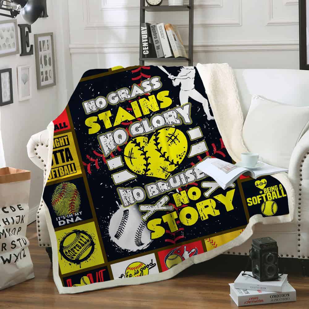 Softball CL11100167MDF Sherpa Fleece Blanket