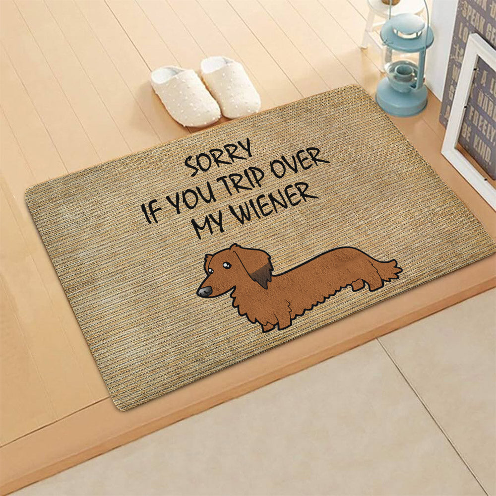 Sorry If You Trip Over My Wiener CLA1710132D Non-slip Door mats