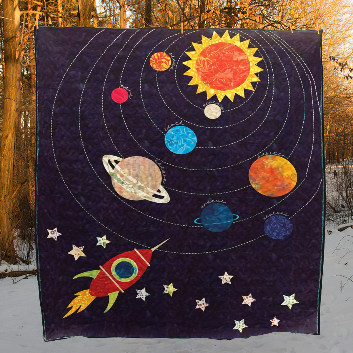 Space CLT1810199H Quilt Blanket