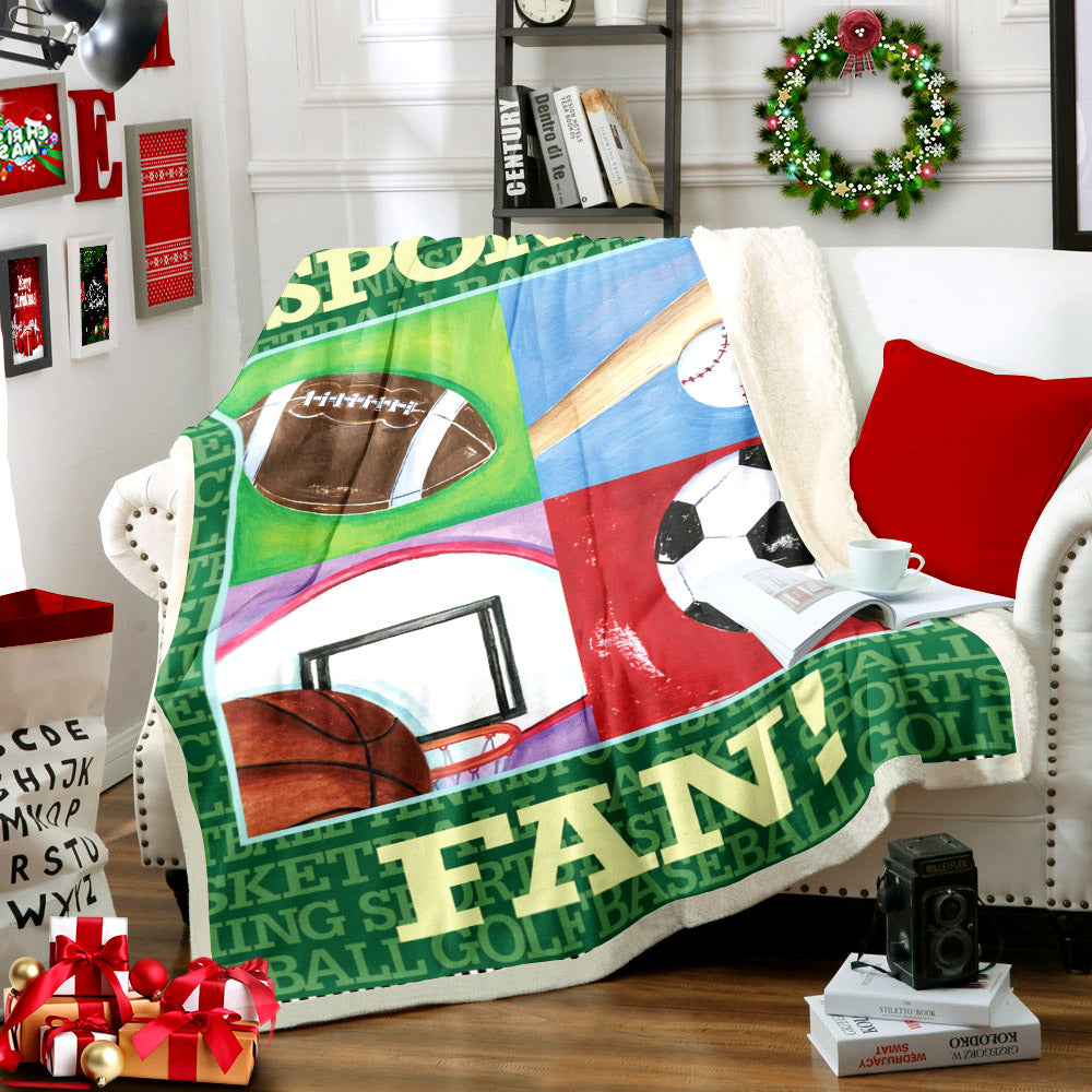 Sports NN2410157TT Sherpa Fleece Blanket