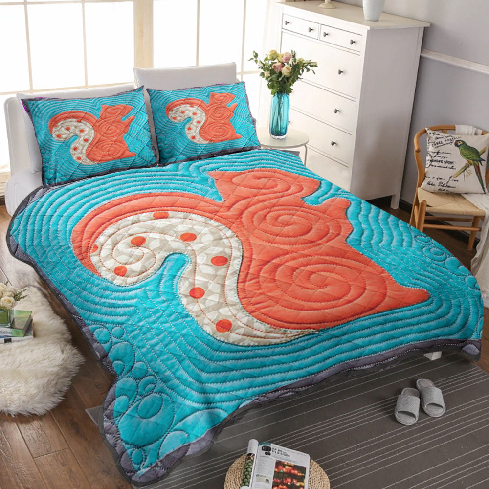 Squirrel ML29100225B Quilt Bedding Set