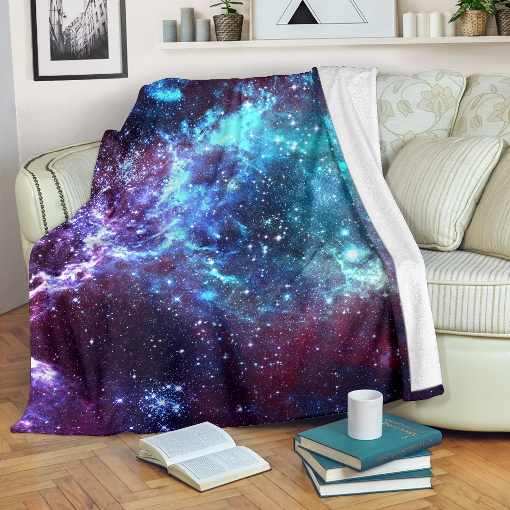 Starfield Nebula Galaxy Space CL16100565MDF Sherpa Fleece Blanket