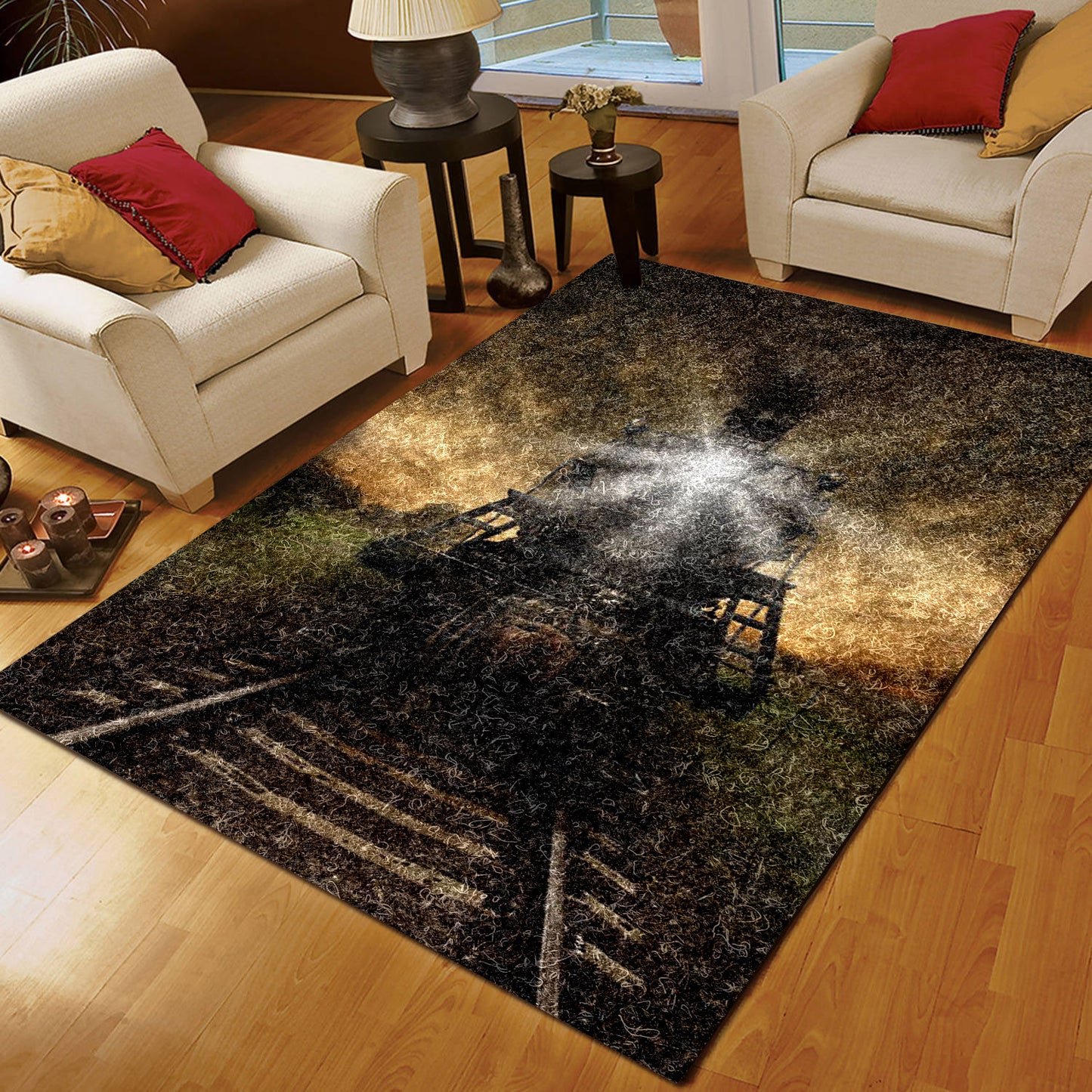 Steam Locomotive HM050971M Rug