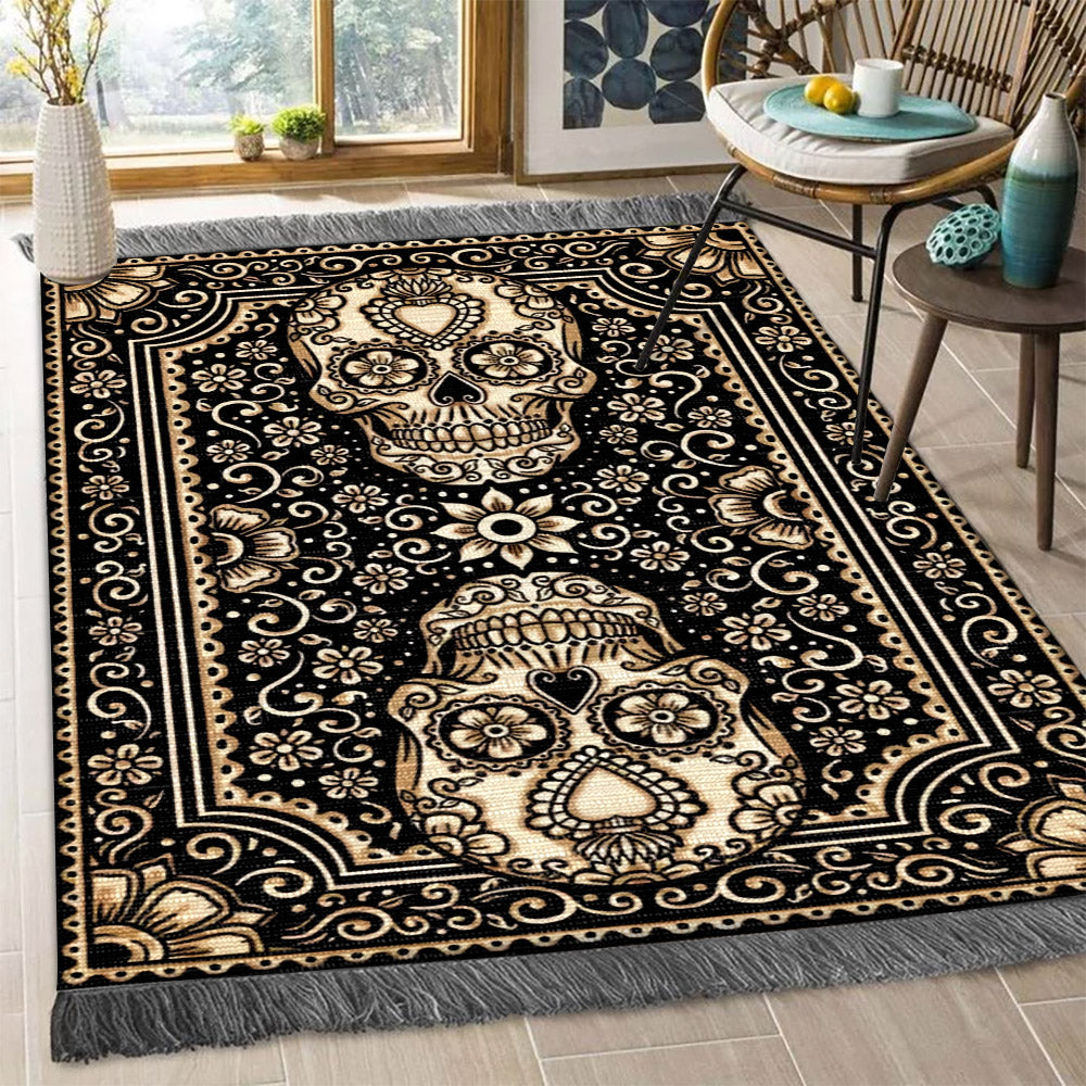 Sugar Skull TN2009164F Decorative Floor-cloth