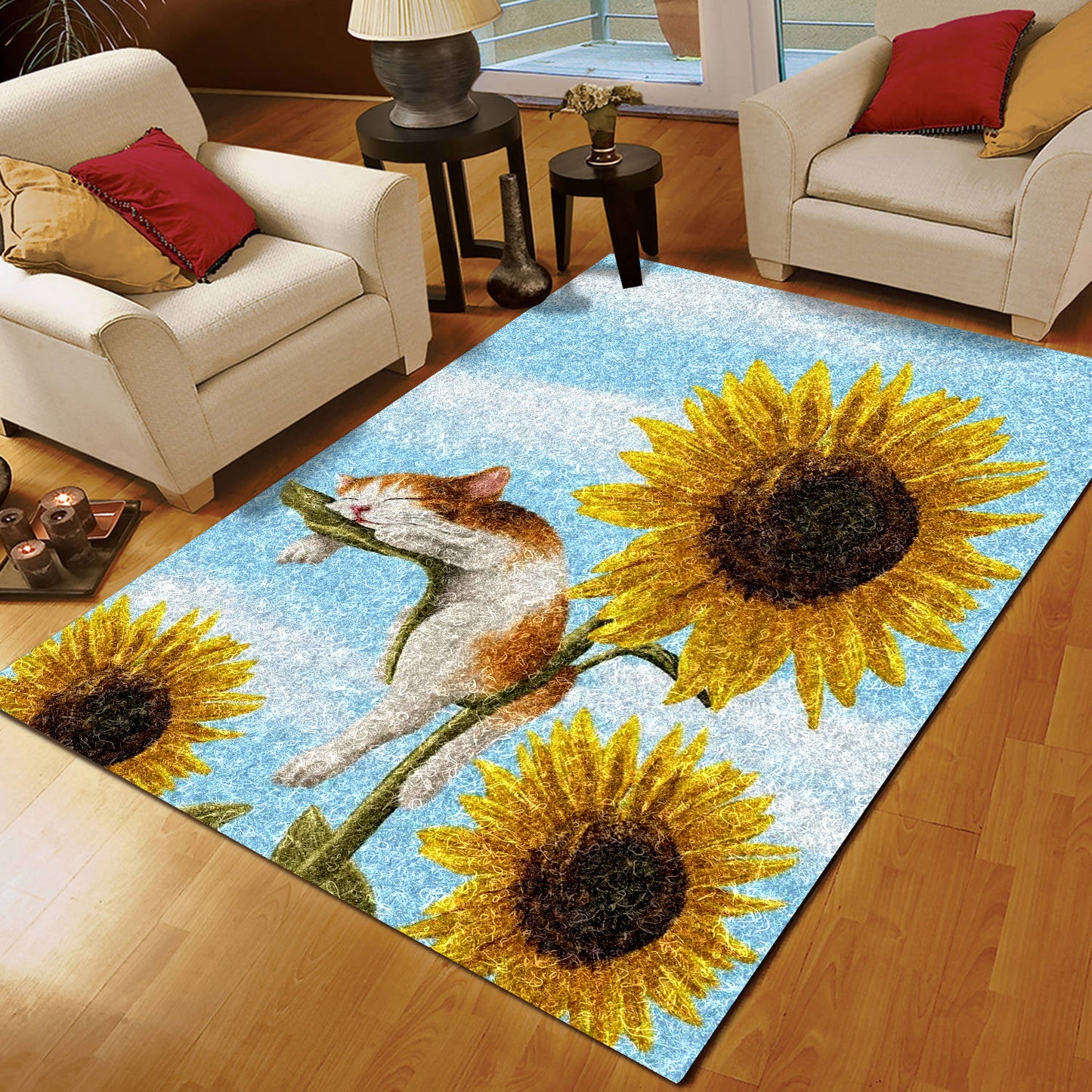 Sunflower Cat HN0709119R Rug