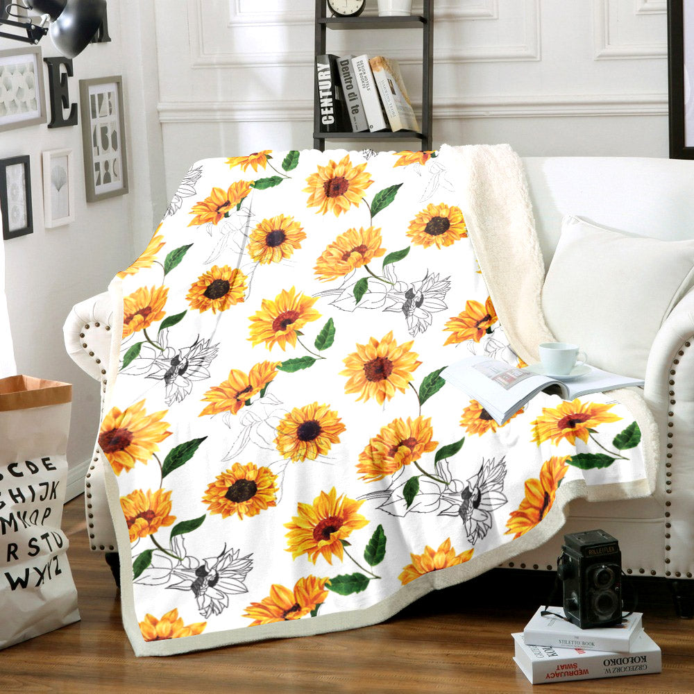 Sunflower DT1810261TT Sherpa Fleece Blanket