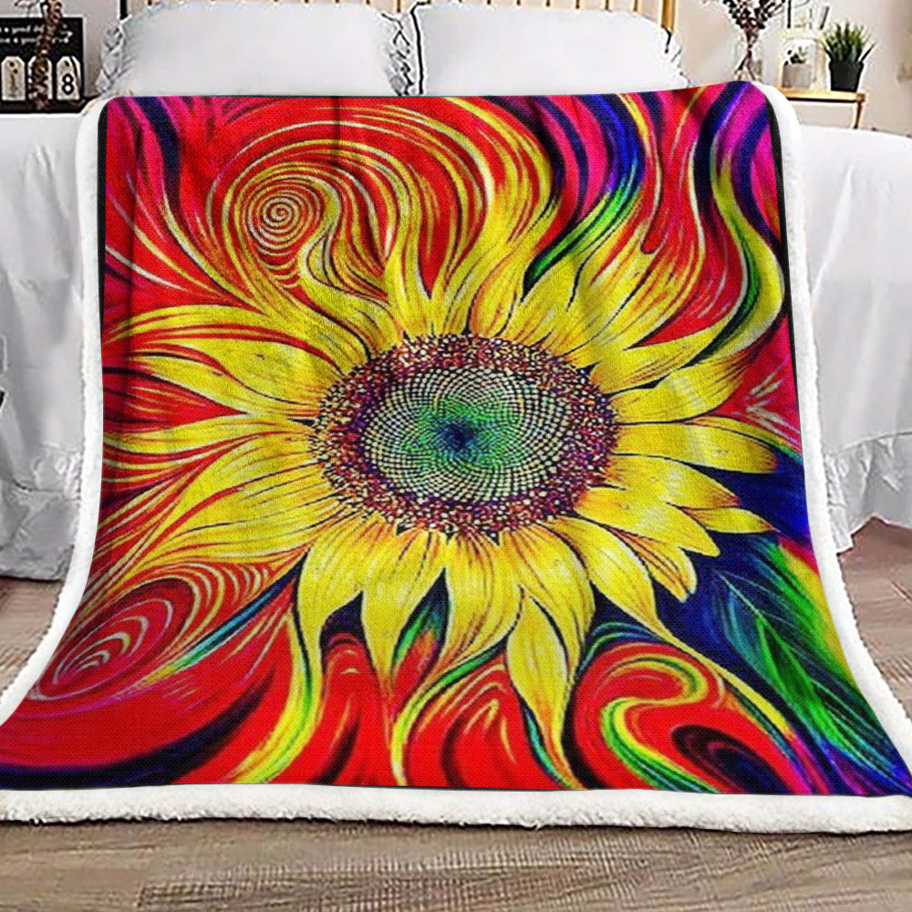 Sunflower HN0210230F Sherpa Fleece Blanket