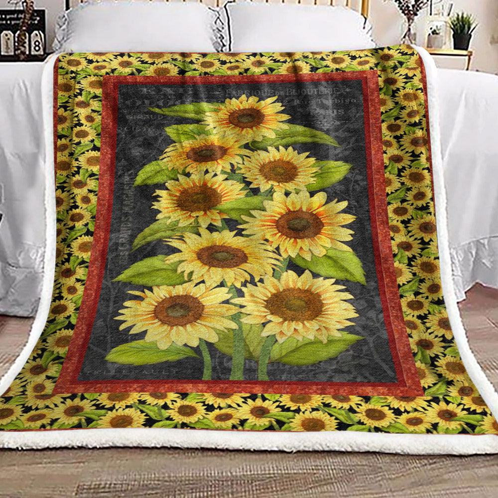 Sunflower HN0211282F Sherpa Fleece Blanket