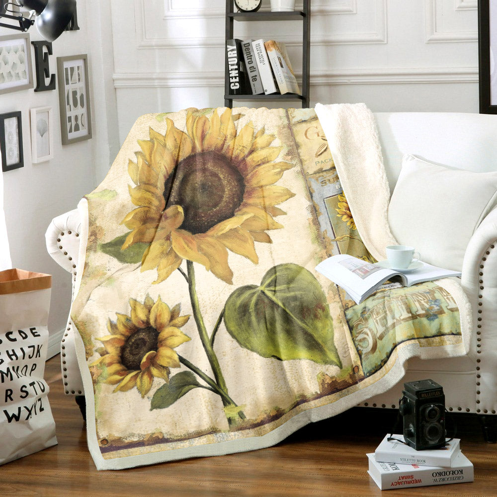 Sunflower NN0111162TT Sherpa Fleece Blanket