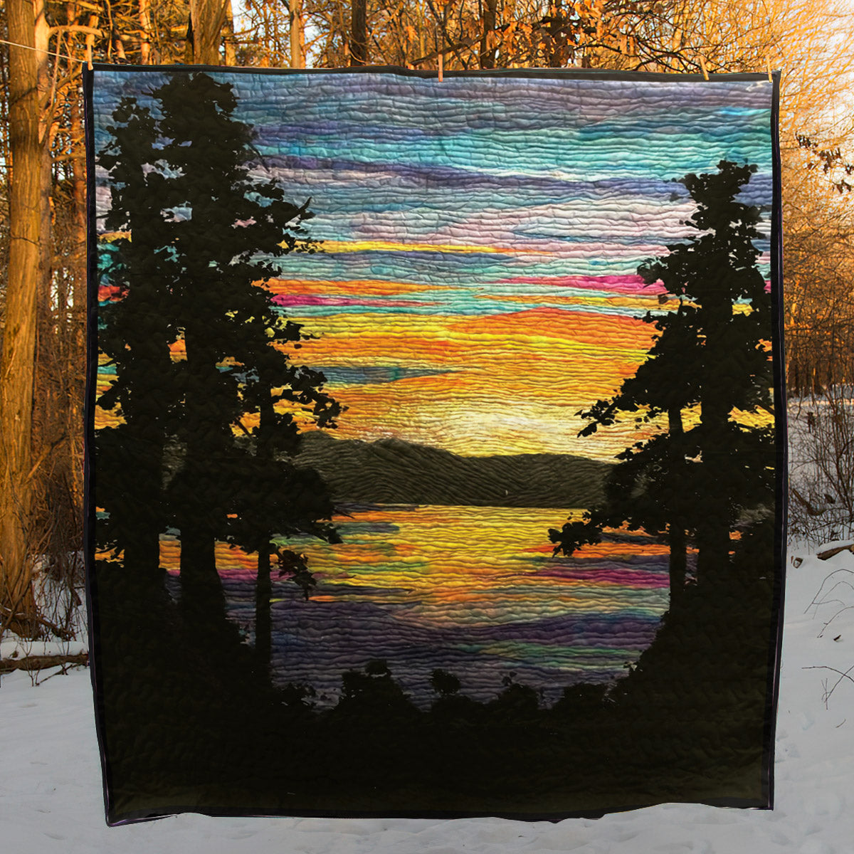 Sunset CLP1111402Q Quilt Blanket
