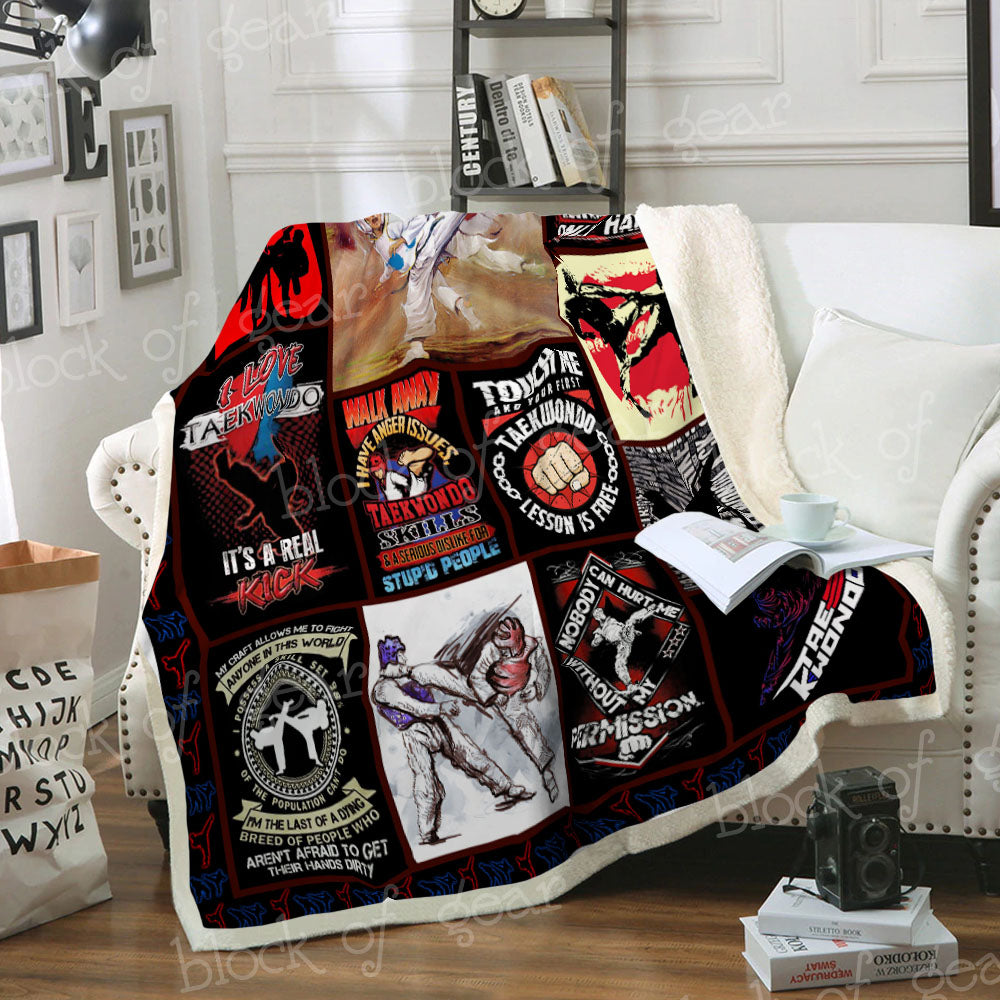 Taekwondo CL03100195MDF Sherpa Fleece Blanket