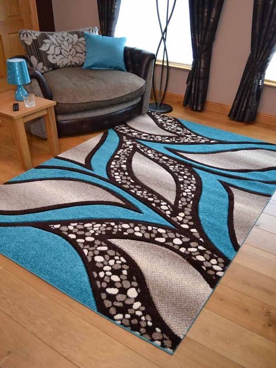 Teal Blue CLT0810167A Rug