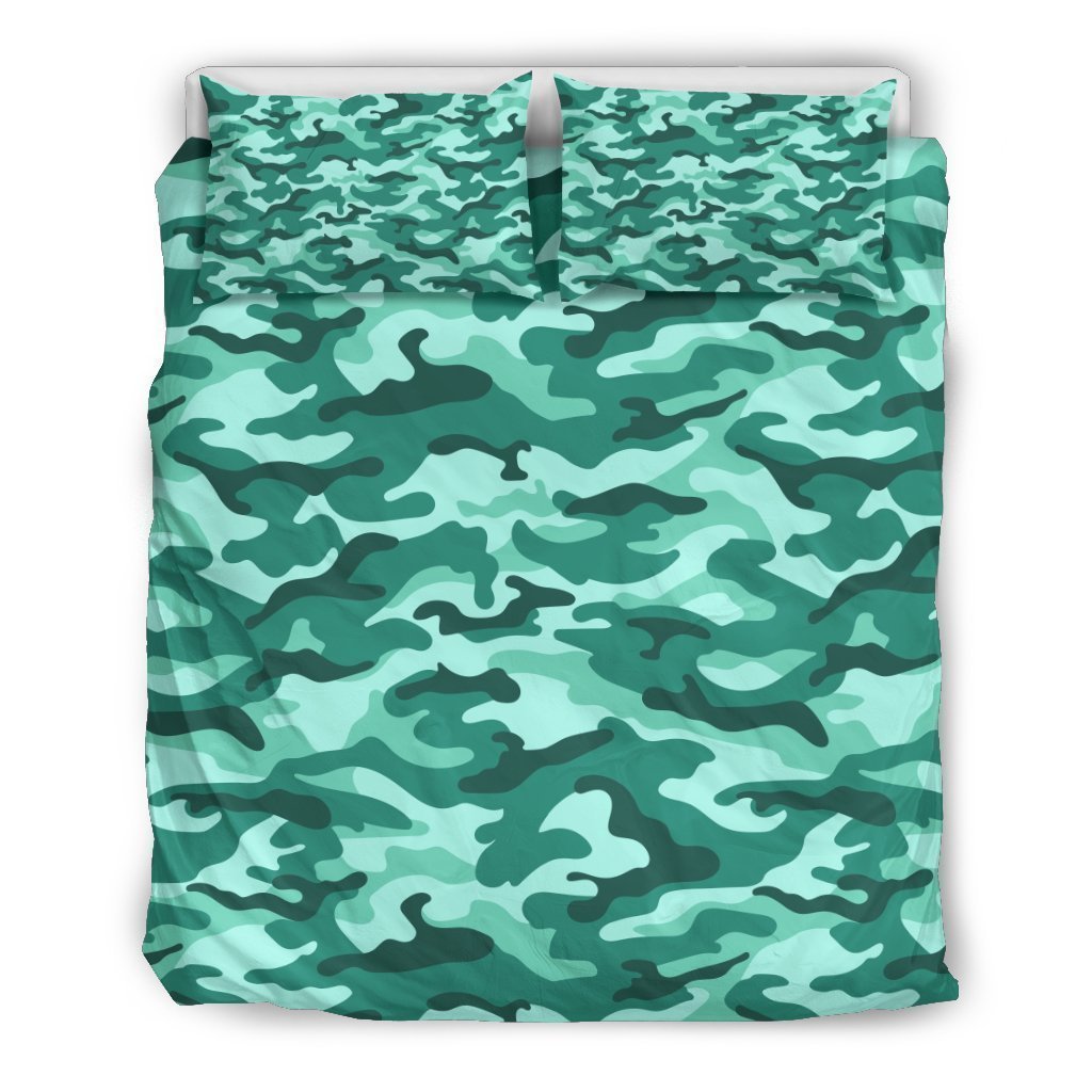 Teal Camouflage CL16100686MDB Bedding Sets