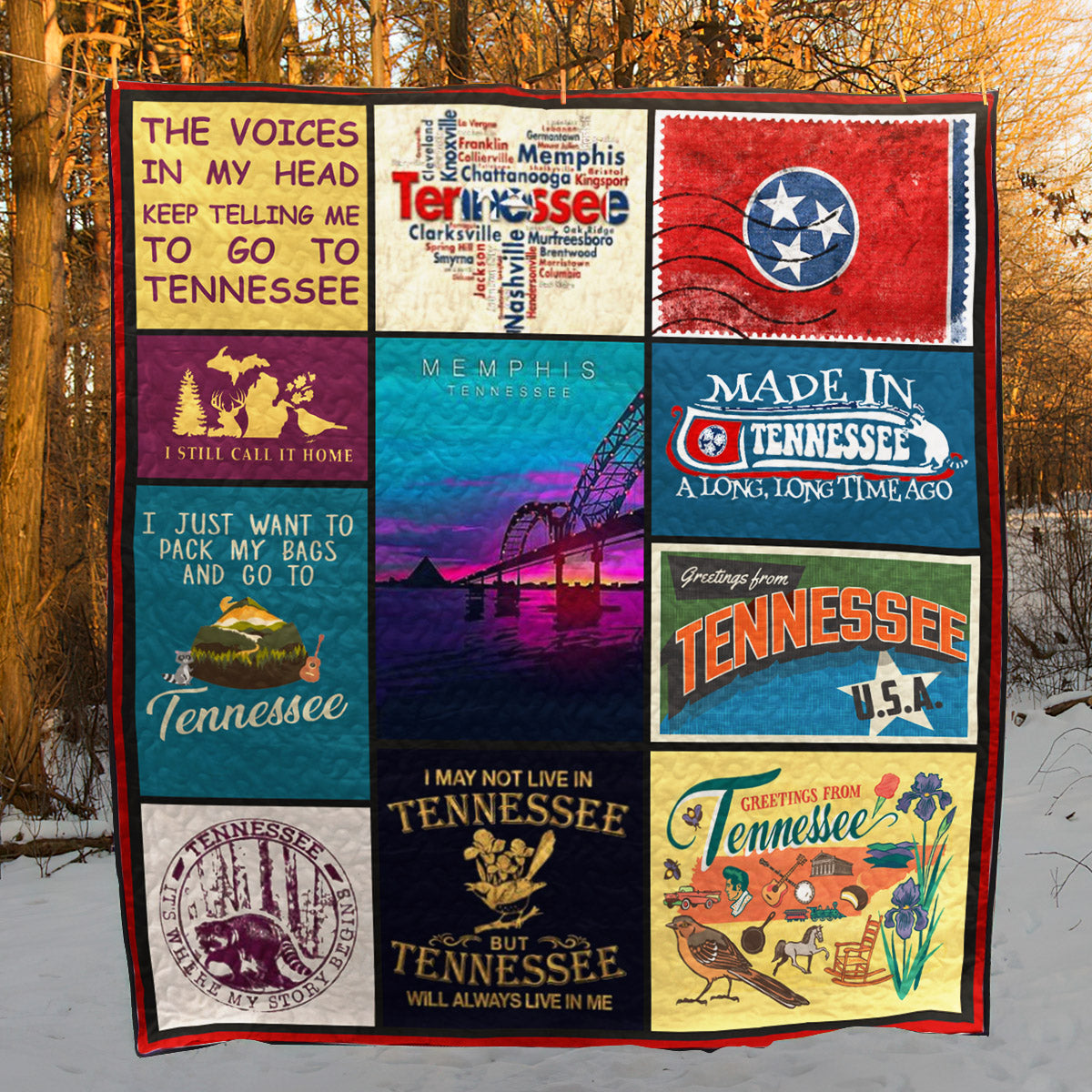 Tennessee CL14100471MDQ Quilt Blanket