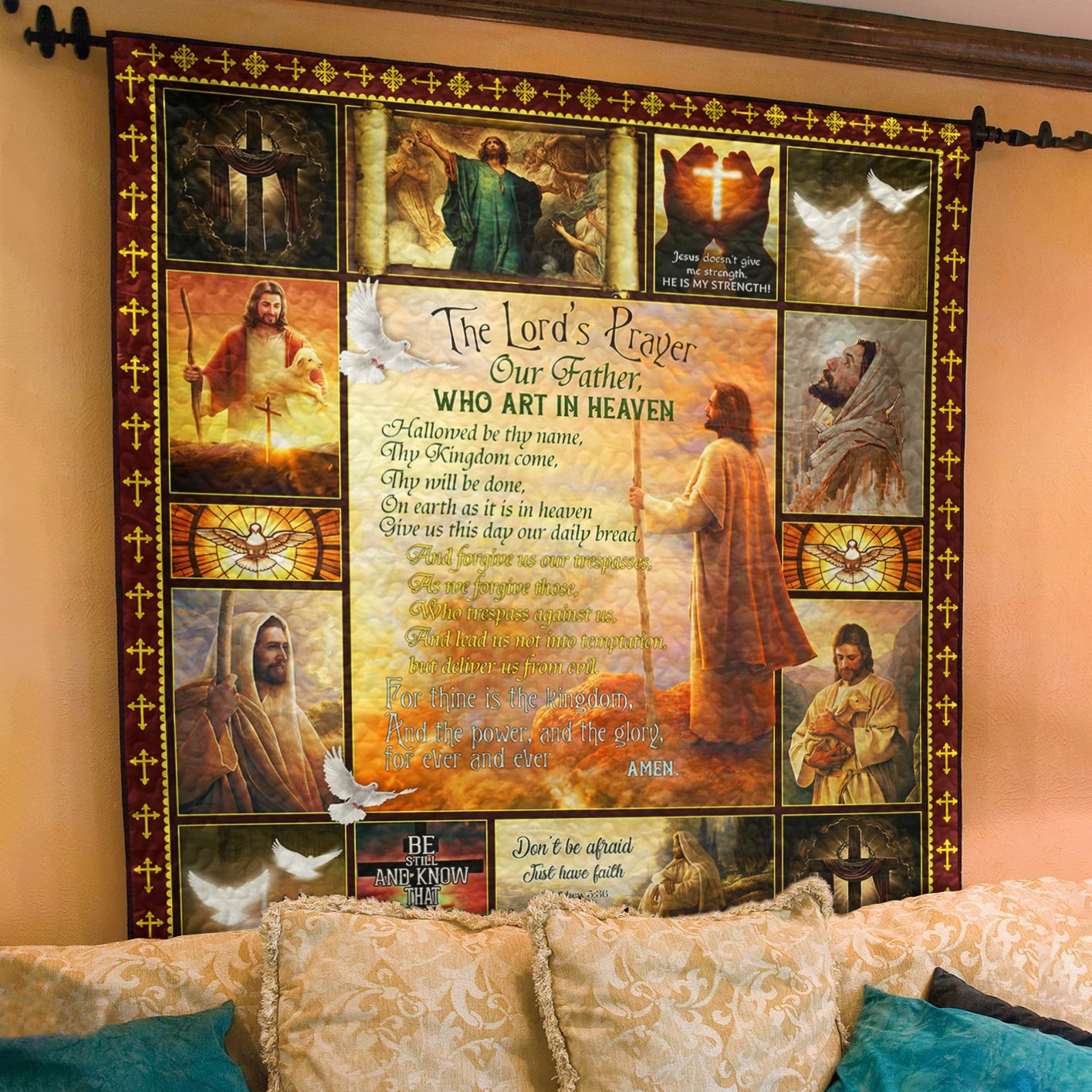 The Lord's Prayer Quilt Blanket TL140603Y