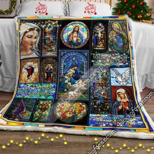 The Holy Family Faith Christianity CL15110251MDF Sherpa Fleece Blanket