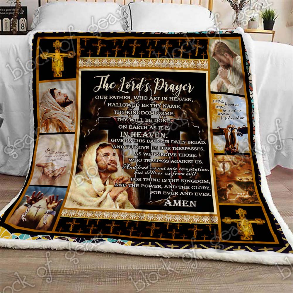 The Lords Prayer CL2709467MDF Sherpa Fleece Blanket