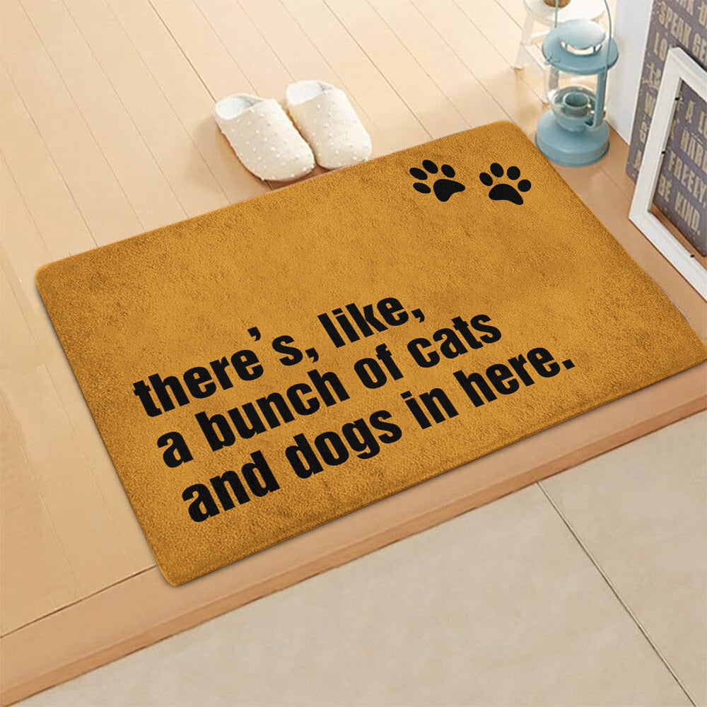 There like a bunch of cats and dogs in here CLA1710014D Non-slip Door mats