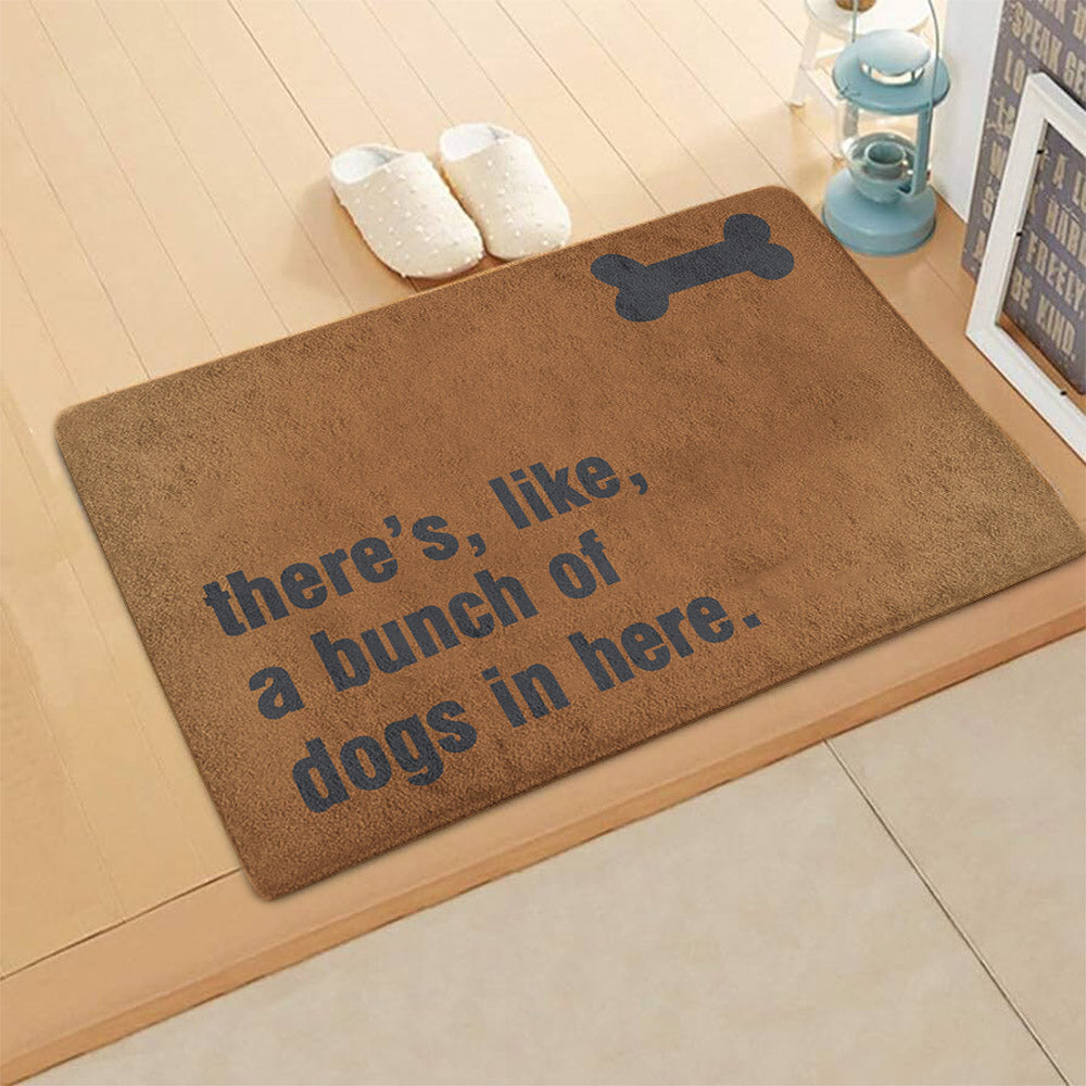 There like a bunch of dogs in here CLA1710015D Non-slip Door mats