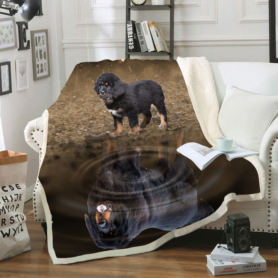 Tibetan Mastiff CLM3110263S Sherpa Fleece Blanket