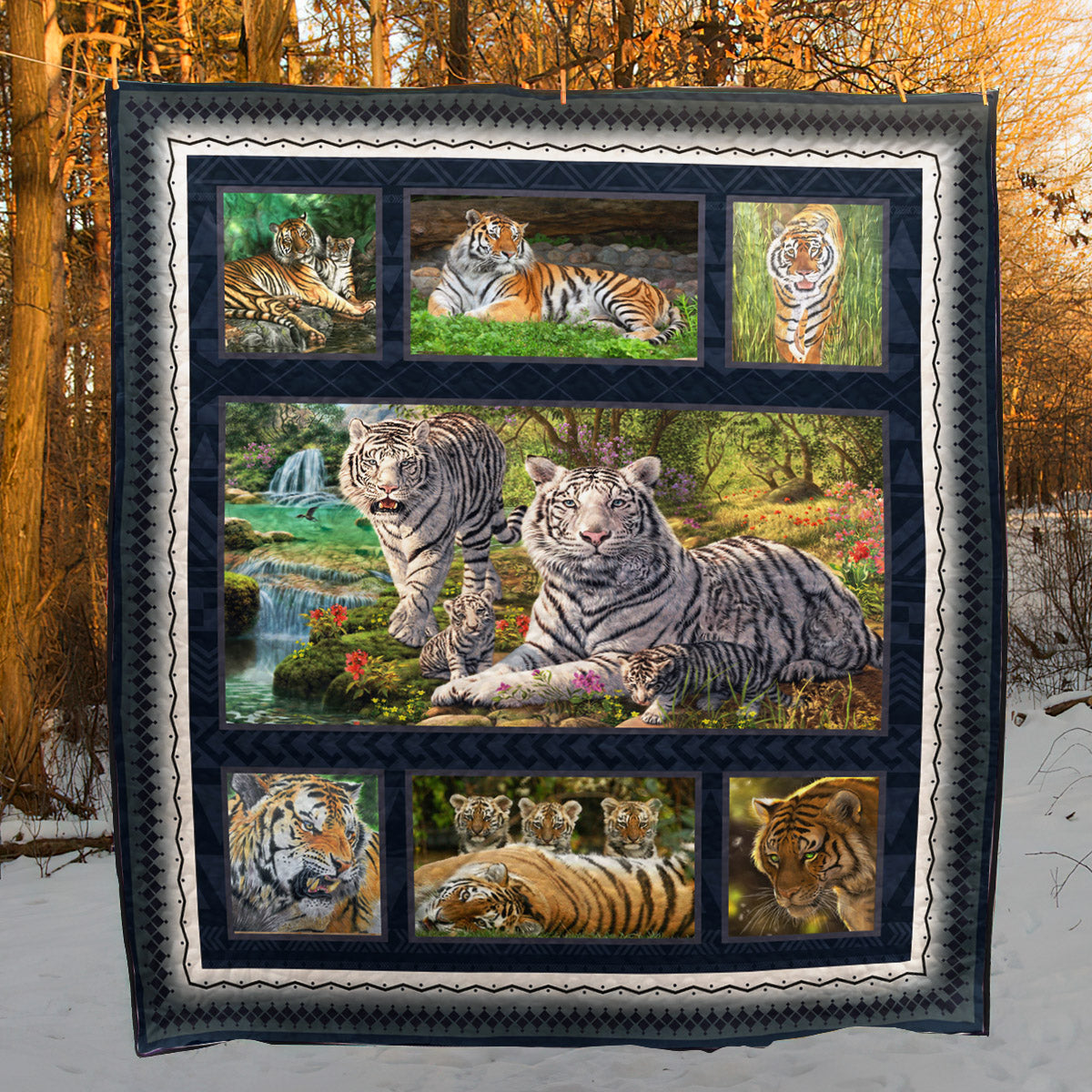 Tiger Beautiful Tiger Blanket CLA31100984Q Quilt Blanket