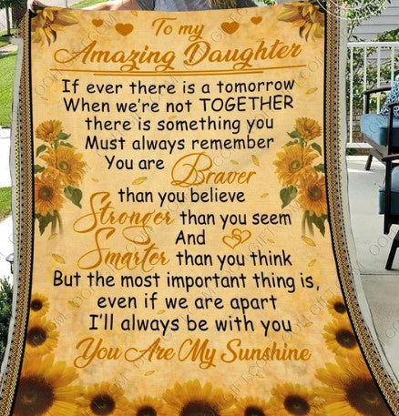 To My Daughter CLT0612099N Sherpa Fleece Blanket