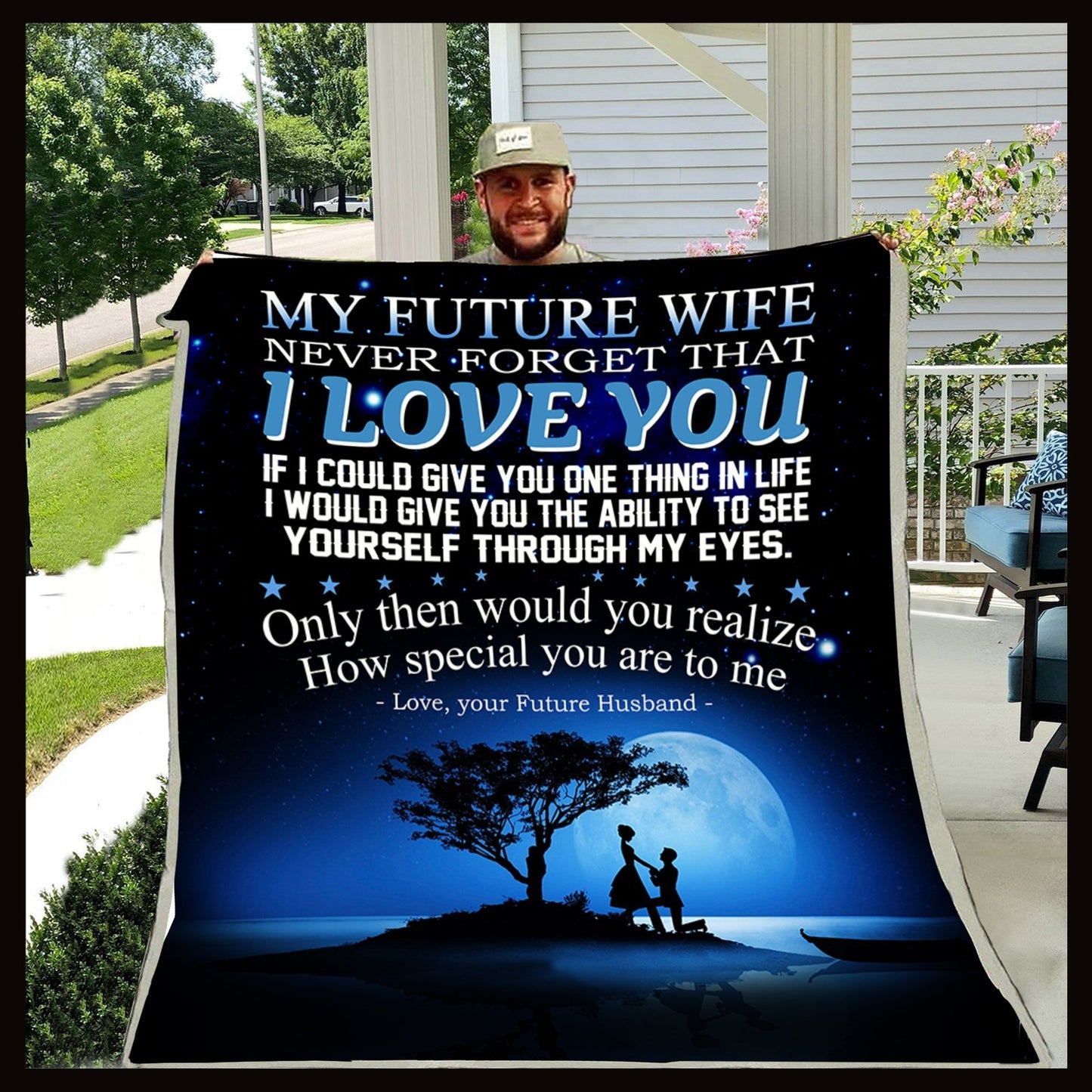 To My Future Wife CL2100187MDF Sherpa Fleece Blanket