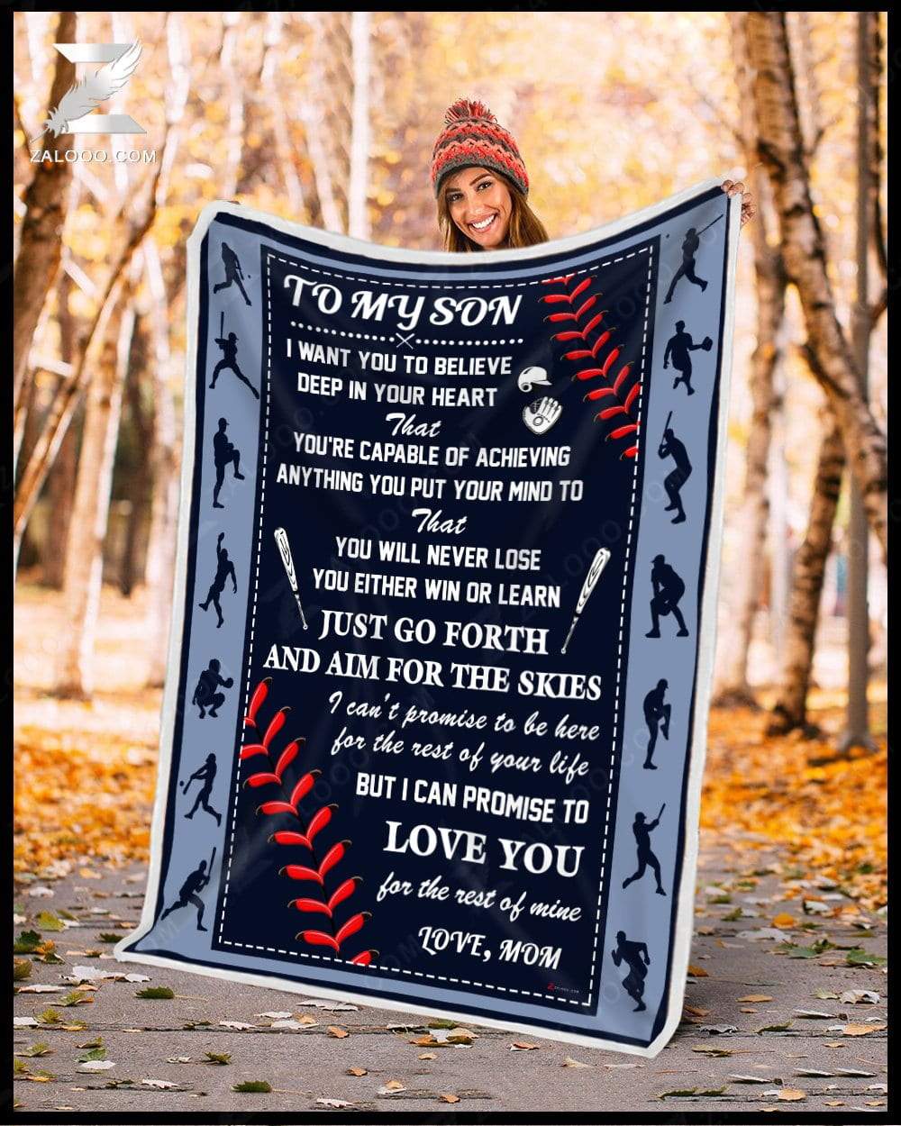 To My Son Mom CL02111696MDF Sherpa Fleece Blanket