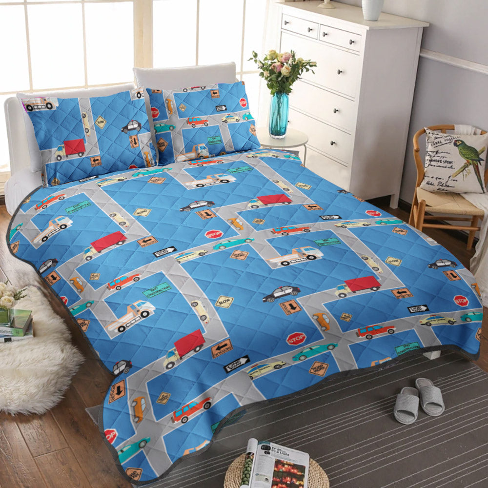 Topher City Streets CLM1510181B Quilt Bedding Set