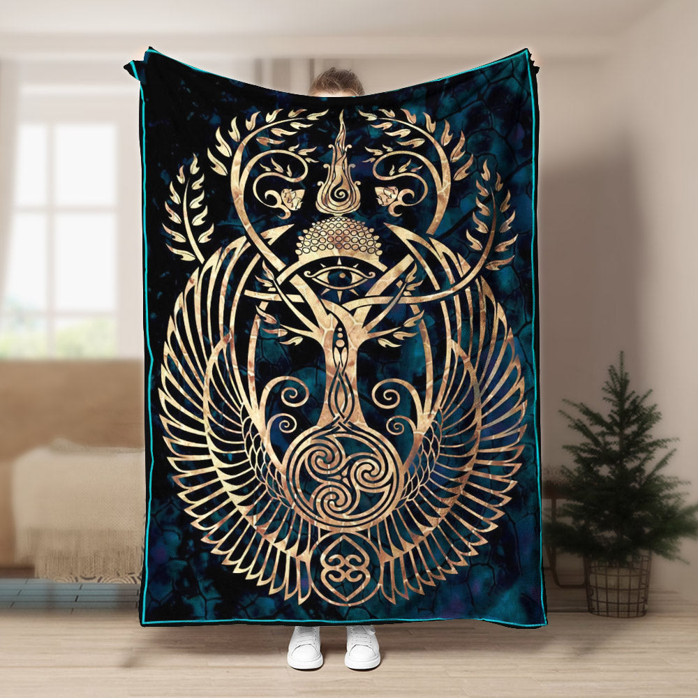 Tree Of Life Celtic DD240880F Sherpa Fleece Blanket