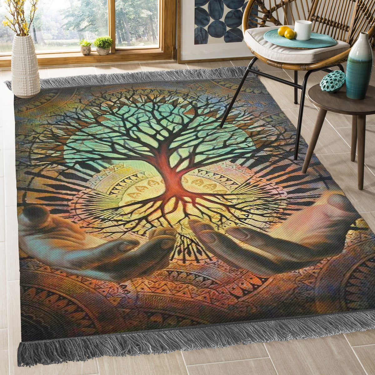 Tree Of Life NT2009215O Decorative Floor-cloth