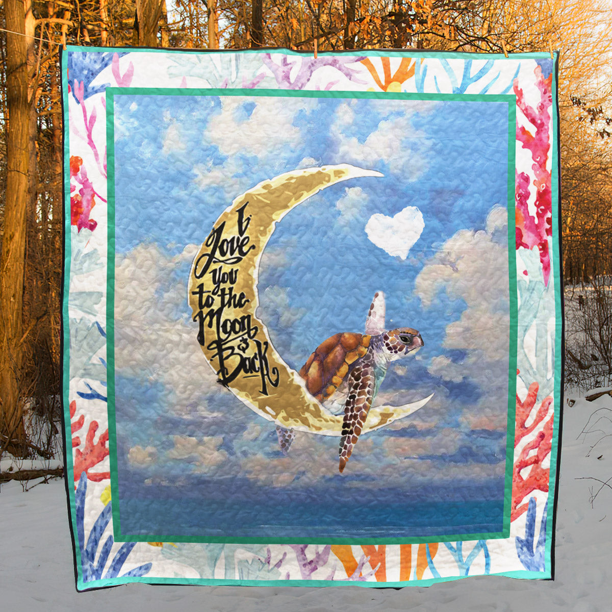 Turtle CL14100518MDQ Quilt Blanket