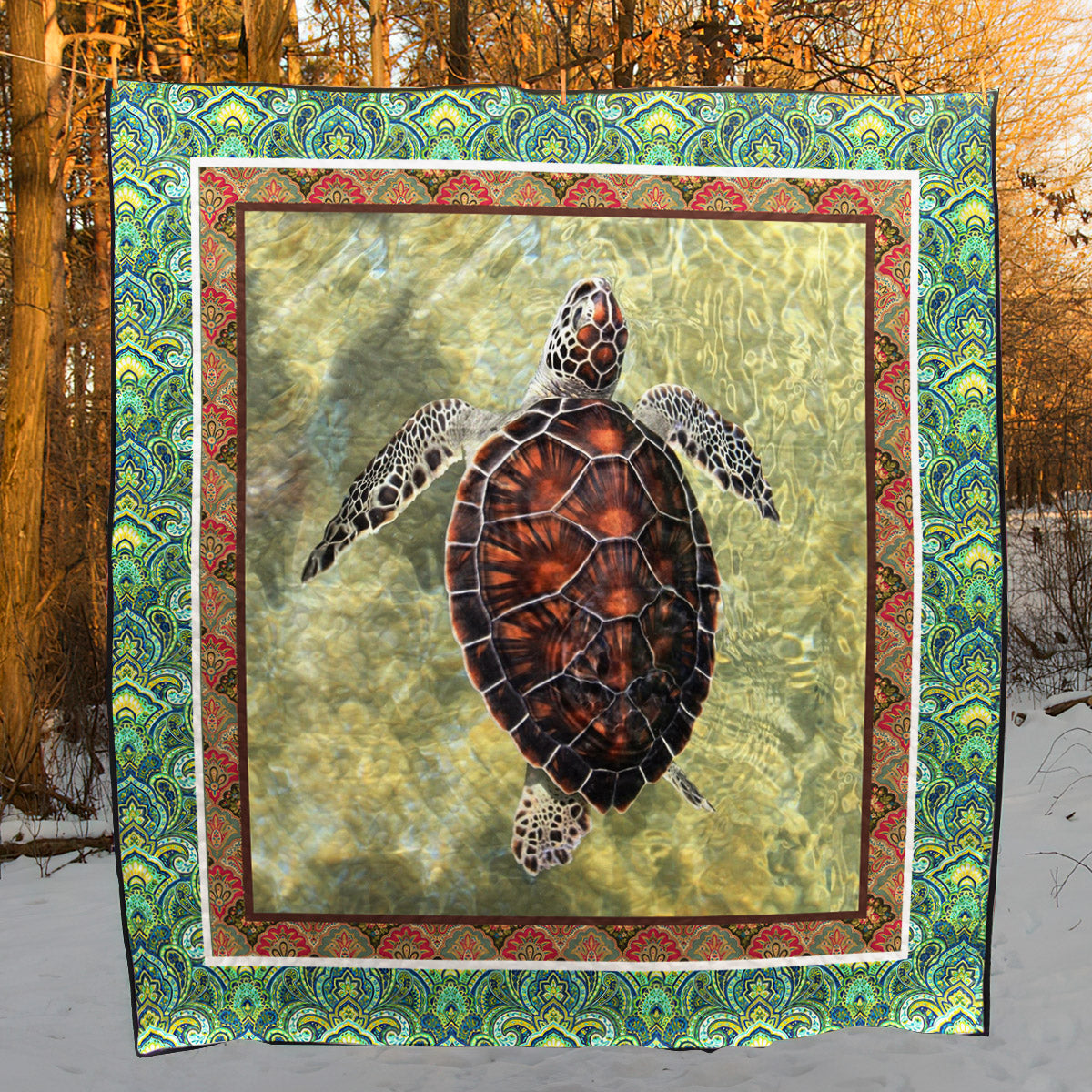 Turtle LI090703A TBG Quilt Blanket