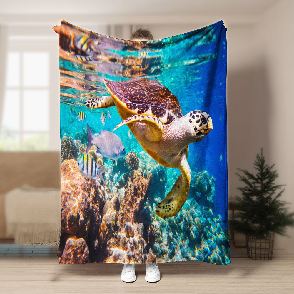 Turtle BL171089F Sherpa Fleece Blanket