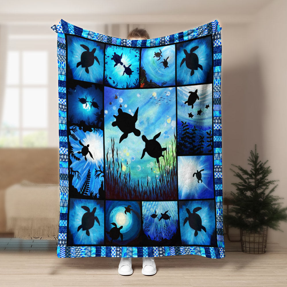 Turtle CL280859MDF Sherpa Fleece Blanket