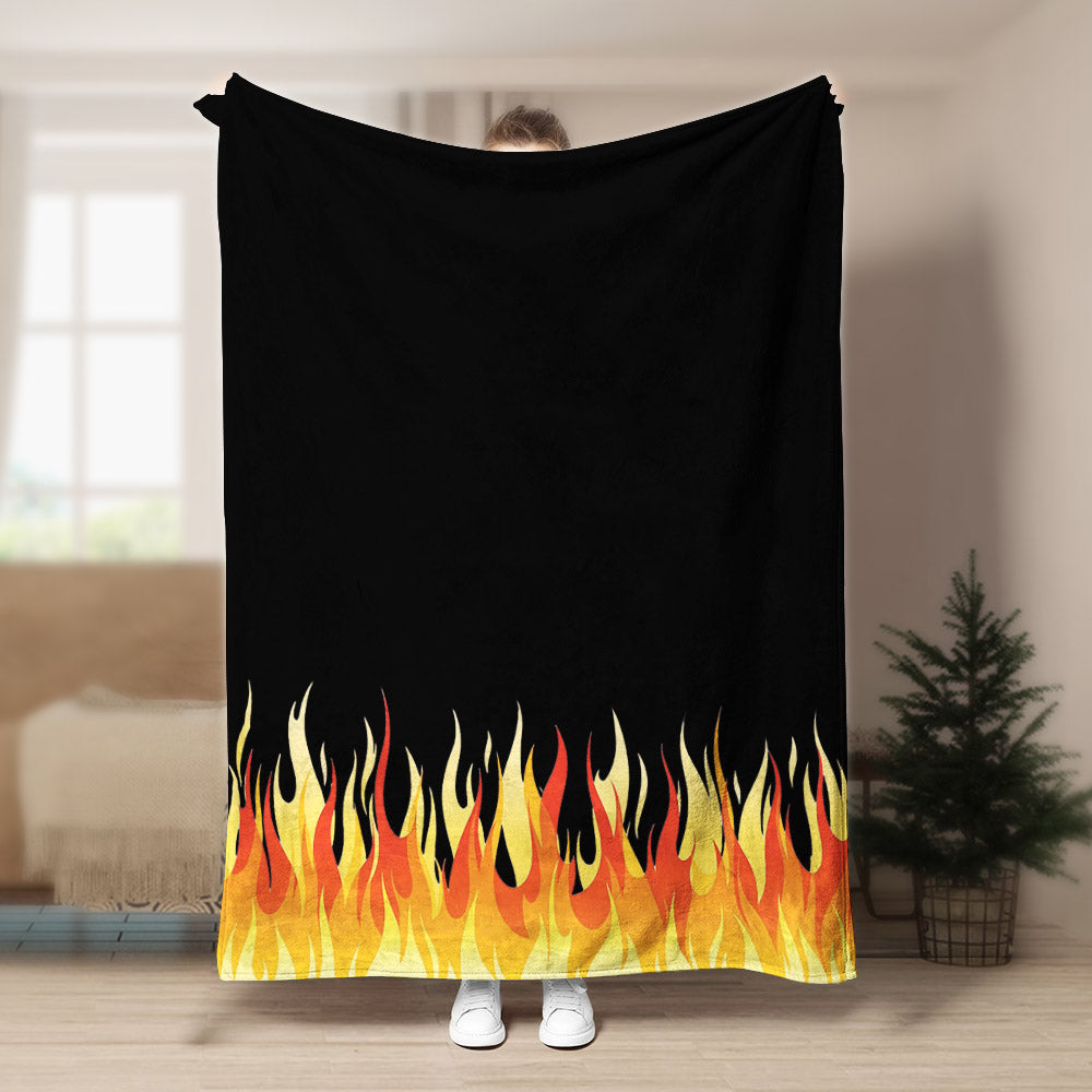 Ultra Plush Flame Bandana CLA21100167F Sherpa Fleece Blanket