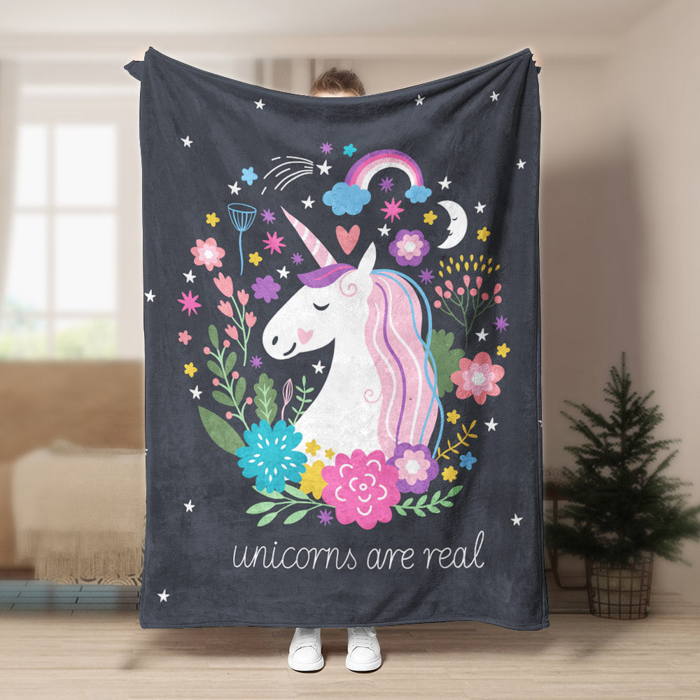 Unicorn CLA140858 Sherpa Fleece Blanket