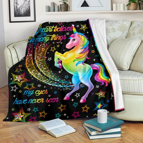 Unicorn CLM0111320S Sherpa Fleece Blanket