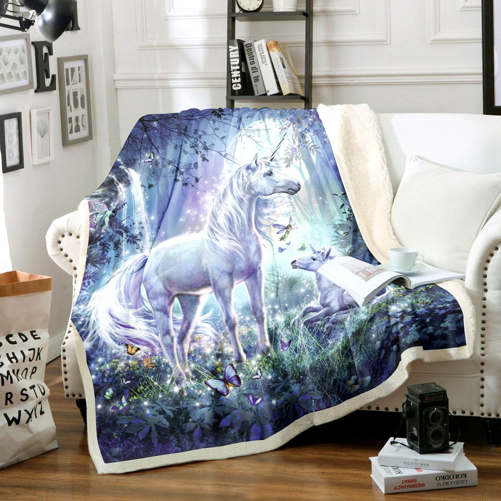 Unicorn TL1411202TT Sherpa Fleece Blanket