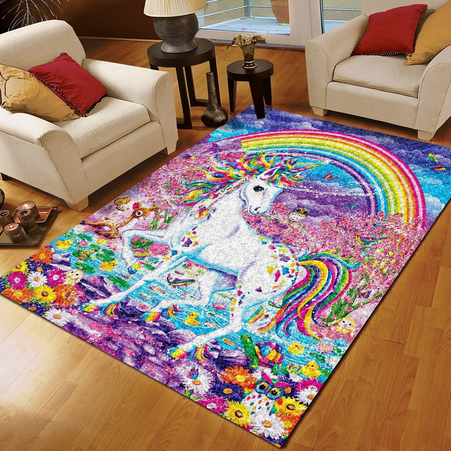 Unicorn With Rainbow CLA2110058R Rug