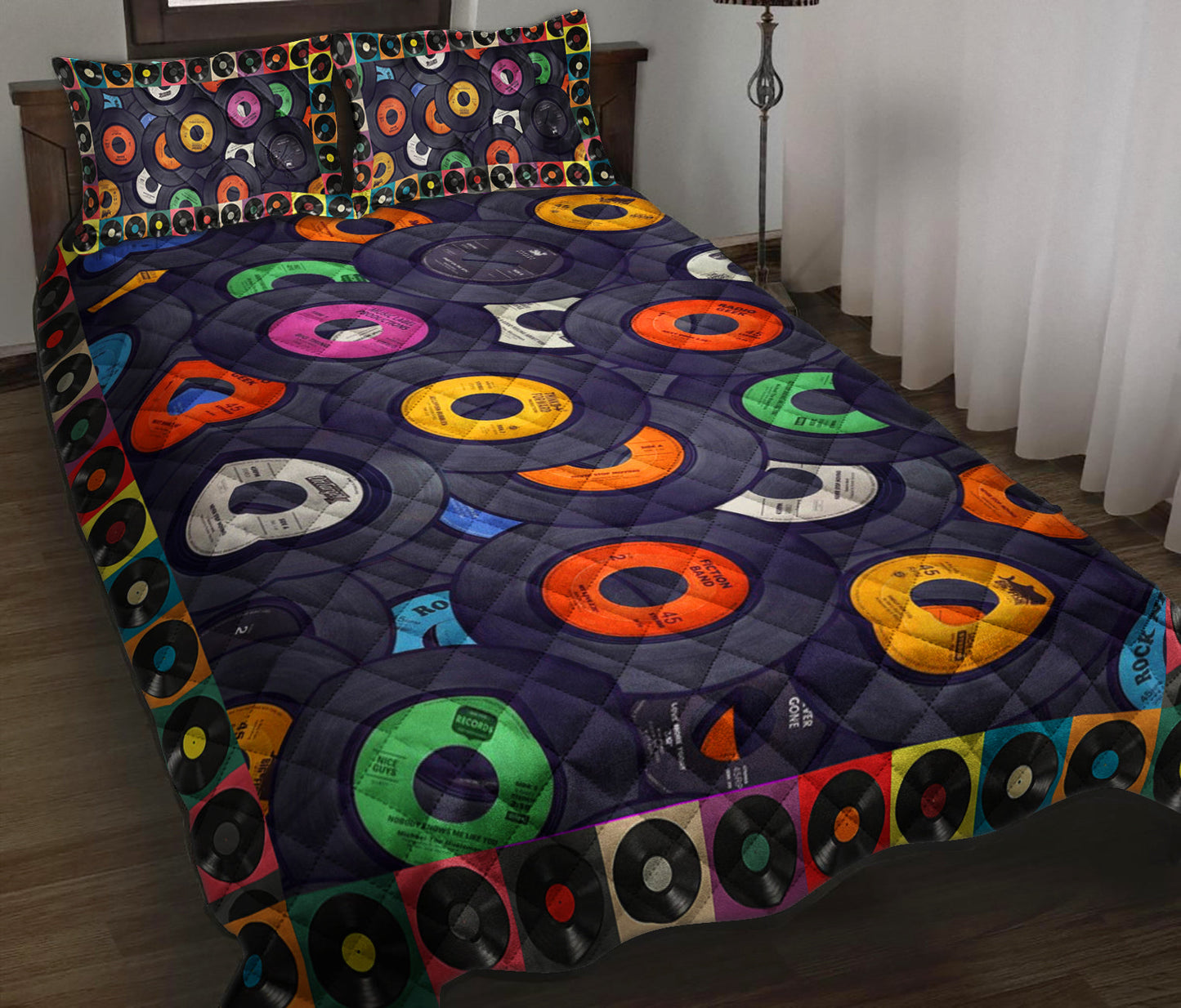 VinylRecord Quilt Bedding Set TL090926