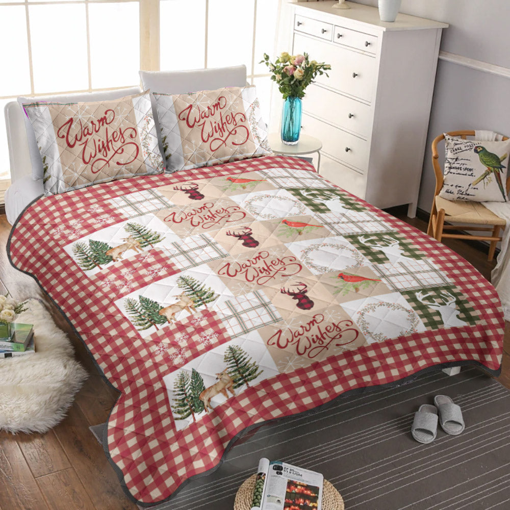Warm Christmas CLT0111184T Quilt Bedding Set