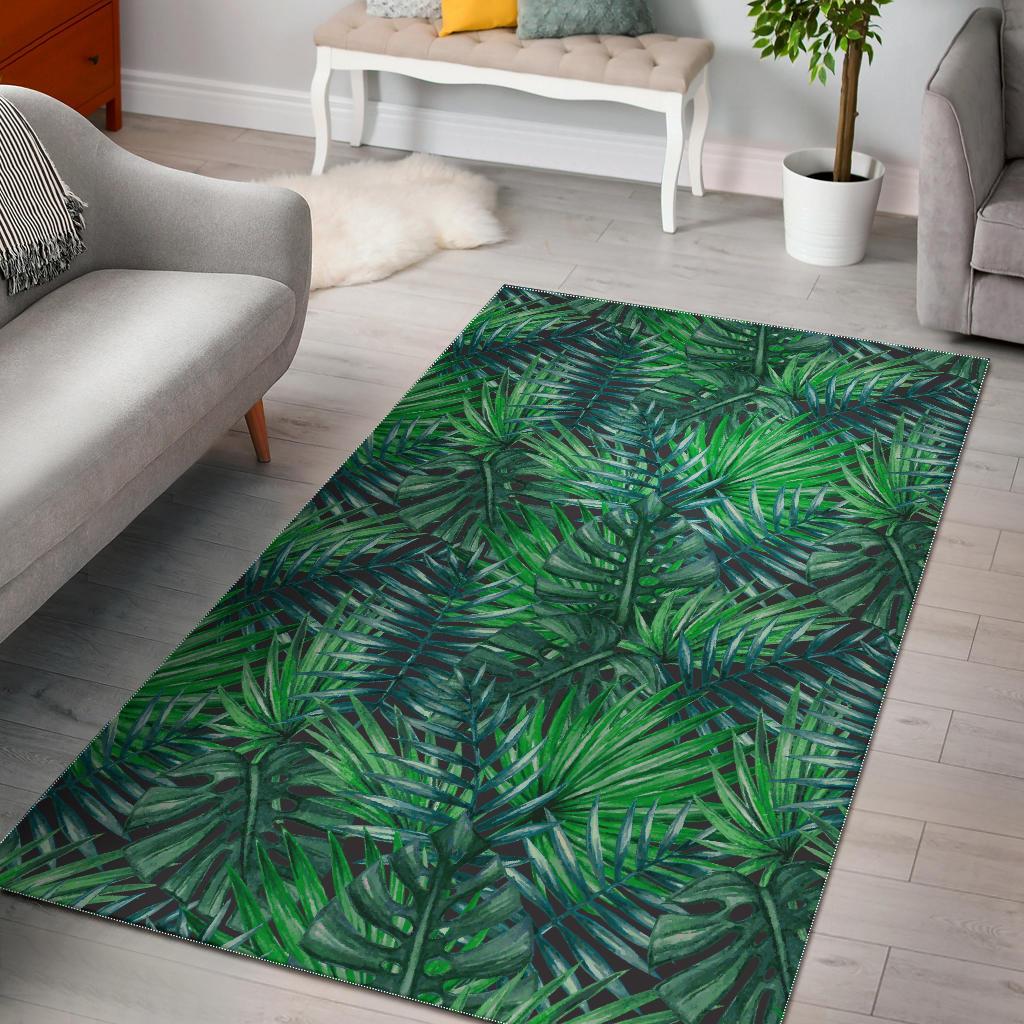 Watercolor Tropical Leaves CL17100716MDR Rug