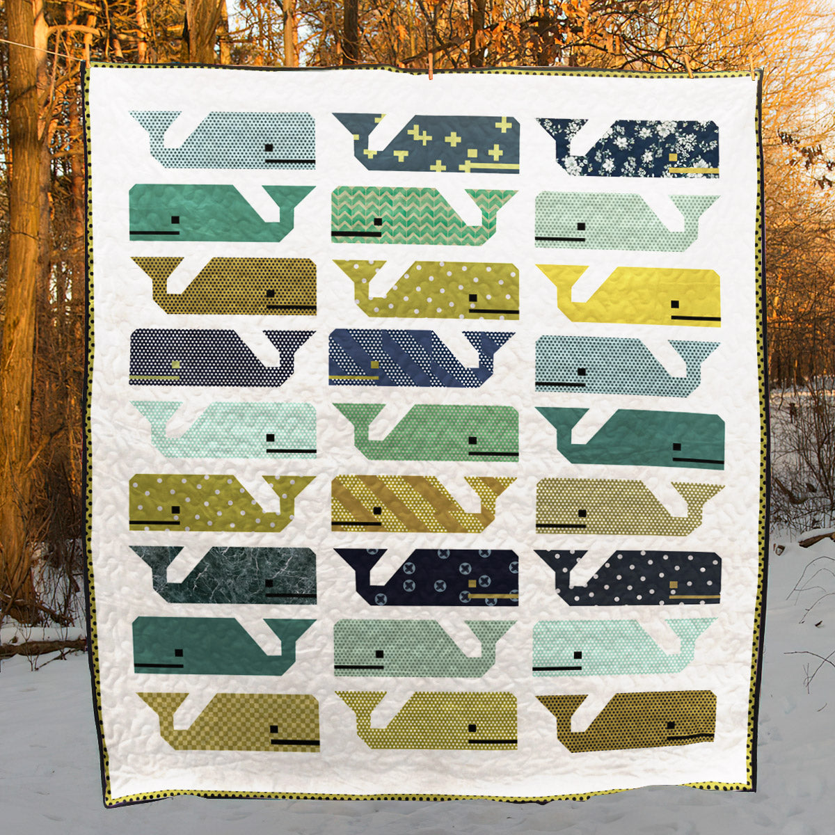 Whale CLT280638 Quilt Blanket